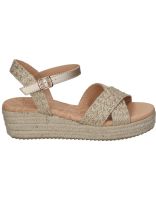 sandalias con cuna para mujer mustang 59553 color arena 40