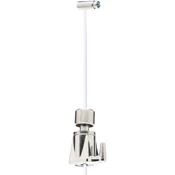 Kit Cuelga Automático - Colgador De Nylon , Soporta Hasta 15 Kg, Nylon 1.5-1.8, Regulable Con Una Sola Mano , Incluye Guía, Gancho Y Cable