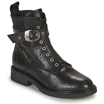 Myma Botines 7104-CUIR-NOIR para mujer