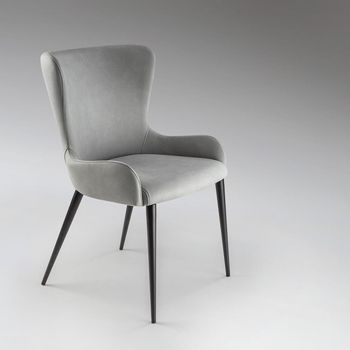 Silla de comedor telma gris claro
