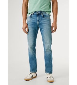 Pepe Jeans para hombre. PM2083952AA Pantalones Straight Jeans Cash azul (28/32), Casual, Algodón, Denim