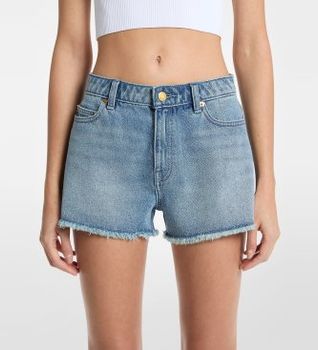 Michael Kors para mujer. MS6900MLAA Shorts Gisele denim azul (M), Casual, Algodón
