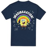 spongebob squarepants camiseta imagination para hombre