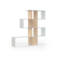 estanteria de diseno modular 145 cm blanco roble