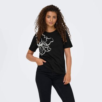 Only Camiseta Negra 15352857-C-N10