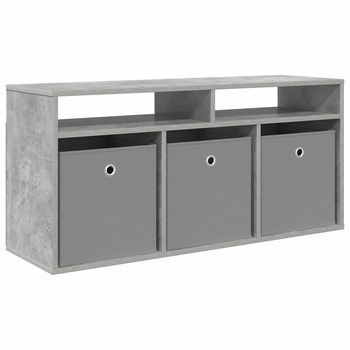 Mueble Bajo Con Cajón Gris Concreto 102 X 32 X 48,5 Cm Vidaxl