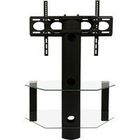 century 800 mm tv stand with bracket - black black