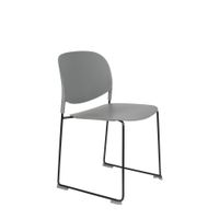 silla polipropileno gris