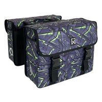 alforjas para bicicleta eco verde y morado 34 l willex