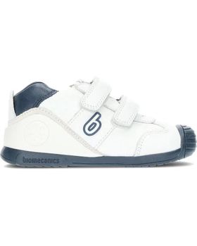 de GARVALIN 221001-A DEPORTIVO DE PIEL PARA BEBE BLANCO-AZUL