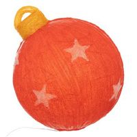 bola de navidad solar acrilica 60 led h38cm