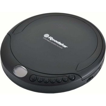 Reproductor CD Roadstar PCD-498MP Negro MP3 CD-R CD-RW Portátil con LCD