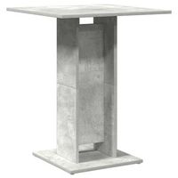 mesa de bistro de madera contrachapada gris 60x60x75 cm vidaxl