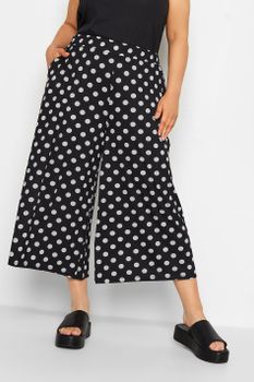Yours Culotte Negro De Lunares, Mujer Curvy Y Tallas Grandes, Yours