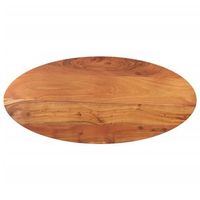 tampo de mesa  tampo de secretaria oval 90x40x25 cm madeira de acacia macica cfw9033391
