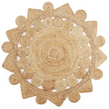 Alfombra Hecha A Mano De Yute Trenzado 150 Cm Vidaxl