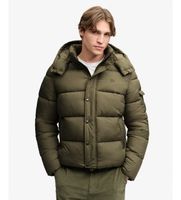 superdry para hombre m5012529a chaqueta acolchada premium ripstop verde m casual ribstop