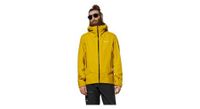chaqueta impermeable salewa ortles gore tex 3l amarilla para hombre
