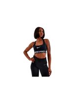 sujetador deportivo de fitness nike pro light-support bra mujer negrogris