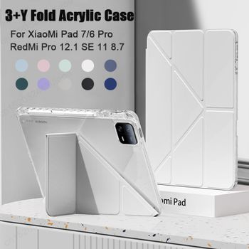 Funda de acrílico para tablet Xiaomi Redmi Pad 2 SE 9.7, 11, 8.7, Pro 12.1 pulgadas, para MiPad 9, 8, 7, 6, 5, Pro 11