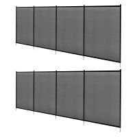 costway juego de 2 vallas de seguridad para piscina de teslin pantalla para balcon ocultacion de barrera proteccion de piscina malla contra rayos uv