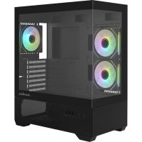 caja pc zalman chronix v2 mid tower atx negro 2 paneles cristal templado 3 ventiladores a-rgb