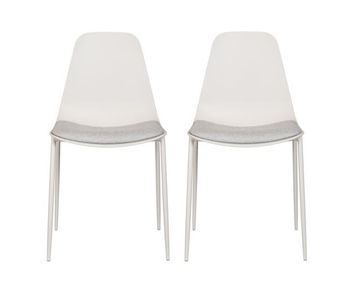 Pack de 2 sillas de cocina cushion blanca