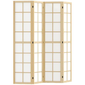 Biombo 160x170x1.7 cm madera natural