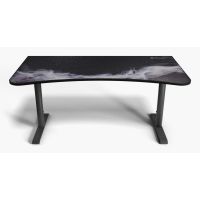 mesa gaming arozzi 160 cm mdf y acero regulable gestion de cables