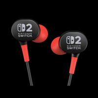 powera wired earbuds for nsw2- black