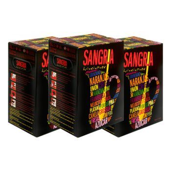 Wineintube Espumoso Tinto Sangría Bag In Box 5 L 11% Vol. (pack De 3 Unidades)