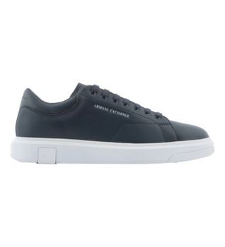 A|X Armani Exchange para hombre. XUX123XV53400285 Zapatillas de Piel Action marino (42.5), Plano, Cordones, Casual