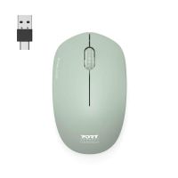 raton port designs 900543 inalambrico rf 1600 dpi verde ambidiestro