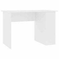 escritorio de madera contrachapada blanco 110x60x73 cm vidaxl