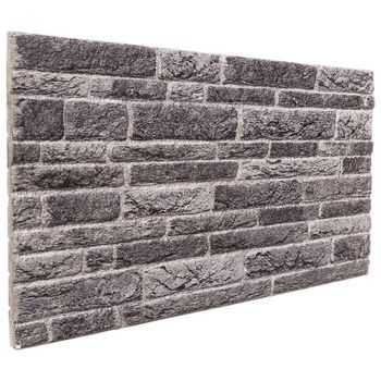Paneles De Pared 10 Uds. 100 X 50 Cm Gris Antracita Espuma Eps Vidaxl