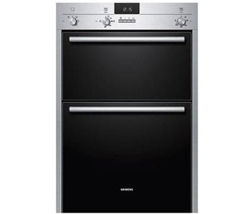 SIEMENS HB13MB521 Electric Double Oven - Stainless Steel & Black, Stainless Steel