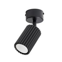 plafone negro aluminio alt 18 cm