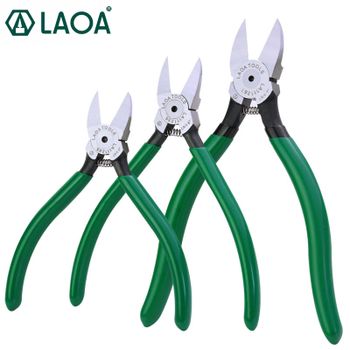 LAOA-Mini pinzas de plástico CR-V, cortadores de cables eléctricos, alicates diagonales, modelo de plástico, recorte