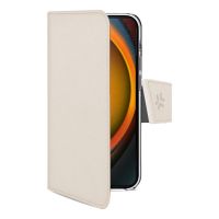 funda para movil celly wally cartera piel sintetica arena con soporte para iphone 17