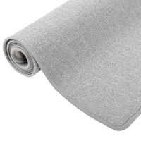 alfombra de pasillo  tapete de pasillo gris claro 80x250 cm