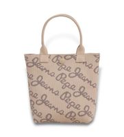 pepe jeans para mujer pl0300068 bolso tote gutrun beige osfa casual poliester