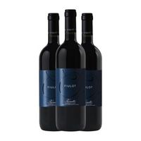 prunotto vino tinto fiulot barbera 75 cl 5 vol pack de 3 unidades
