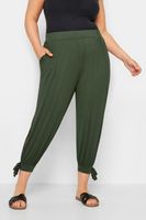yours bombachos capri caqui con lazo  mujer curvy y tallas grandes yours