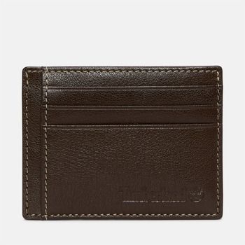 Timberland Cartera TB0A2MMX2141 RIPLEY LEATHER CARD CASE-BROWN para hombre