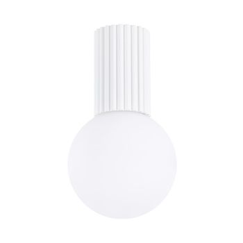Lámpara de techo blanco aluminio/vidrio