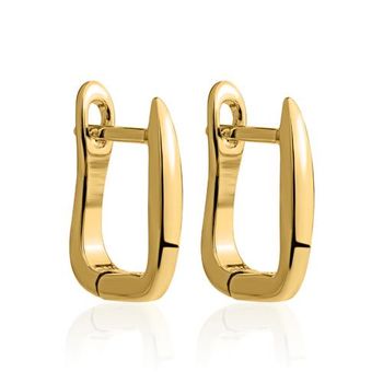 Pendientes de plata 925 con baño de oro base element