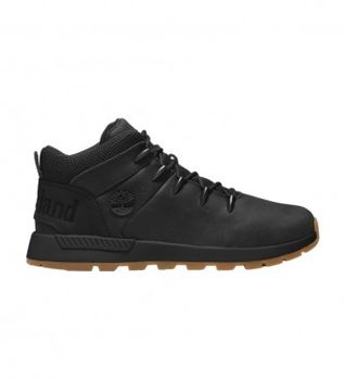 Timberland para hombre. TB0A2PB40151 Botas de piel Sprint Trekker Mid negro (44), Plano, Cordones, Casual, Deportivo, Outdoor