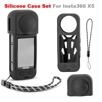 startrc-juego de fundas de silicona para camara insta360 x5 accesorios antipolvo antiaranazos funda protectora de lente de silicona cubierta del cuerpo