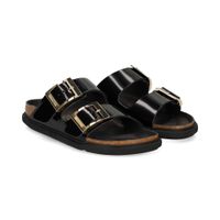 birkenstock sandalias planas mujer - negro talla 40n