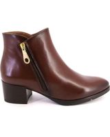 de barminton 5105poncho botines de mujer piel cuero